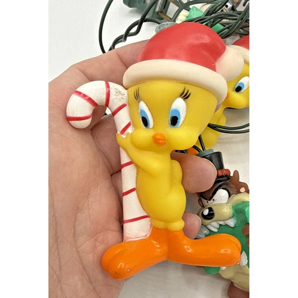Vintage Minami Looney Tunes Holiday 10 Lights Set, Taz, Bugs, Tweety, Sylvester